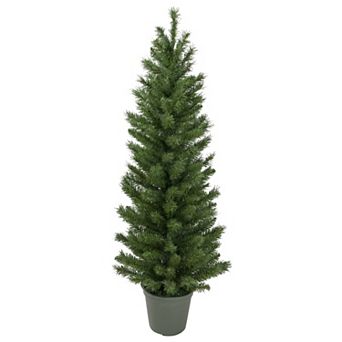 Northlight 4' Potted Virginia Pine Walkway Slim Artificial Christmas Tree - Unlit