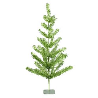 Northlight 3' Medium Green Tinsel Pine Twig Artificial Christmas Tree - Unlit
