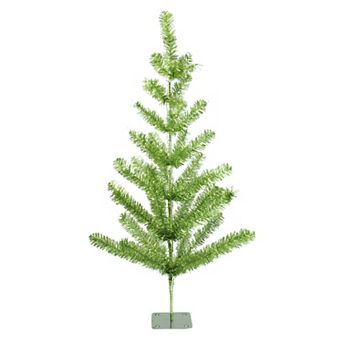 Northlight 3' Medium Green Tinsel Pine Twig Artificial Christmas Tree - Unlit
