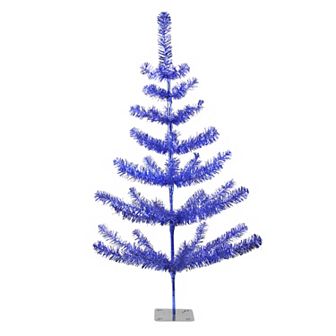 Northlight 3 ft. Medium Blue Tinsel Twig Pine Artificial Christmas Tree - Unlit