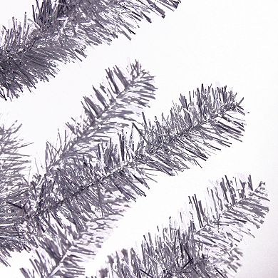 Northlight 3 ft. Medium Silver Tinsel Twig Artificial Christmas Tree - Unlit