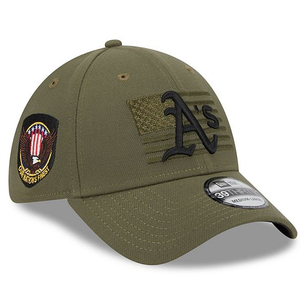 Men's New Era Green Oakland Athletics 2023 Armed Forces Day 39THIRTY Flex  Hat