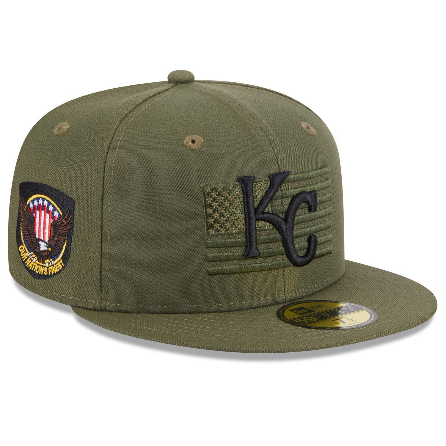 New Era Men's Green Kansas City Royals 2022 St. Patrick's Day On-Field Low Profile 59FIFTY Fitted Hat
