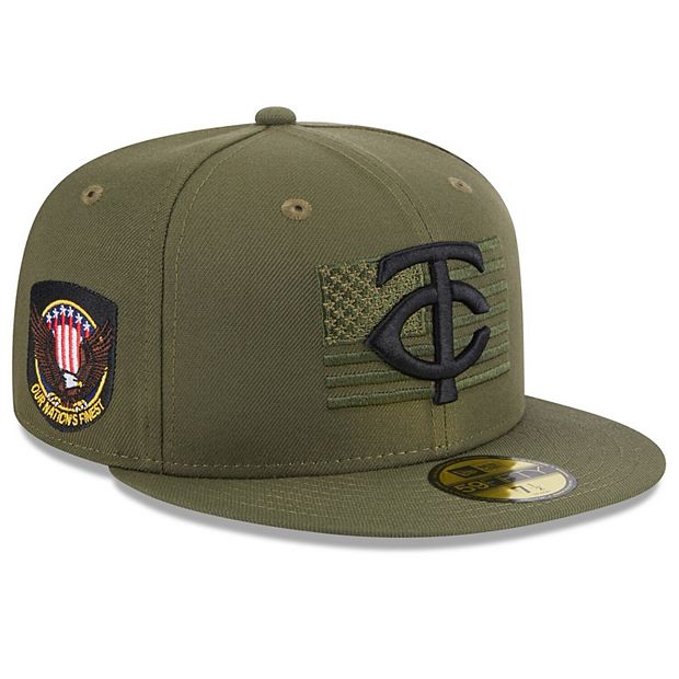 MLB New Era 2023 Armed Forces Day On-Field 59FIFTY Fitted Hat - Green