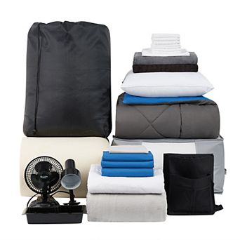Fully-Loaded - Twin XL Dorm Bedding + Essentials Package