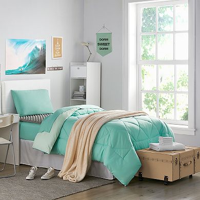 College Dorm Essentials Twin XL Bedding Pack with Reversible Comforter
