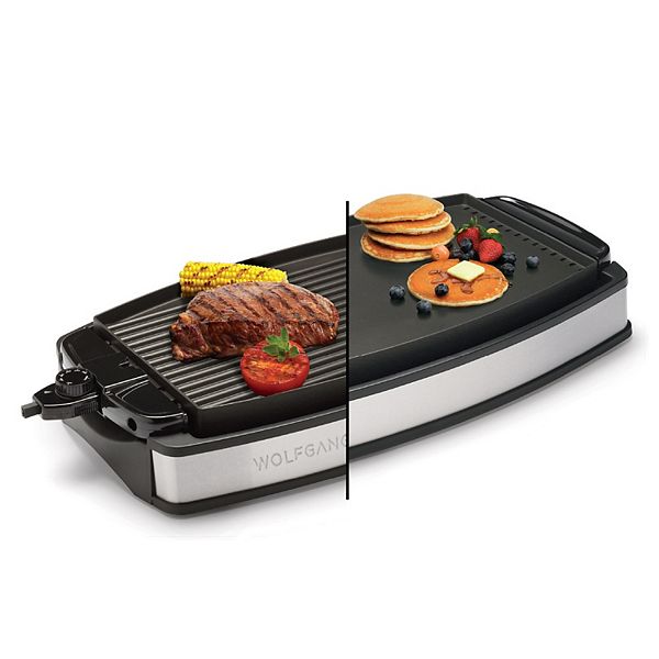 Wolfgang Puck XL Reversible Grill Griddle, Oversized Removable Cooking