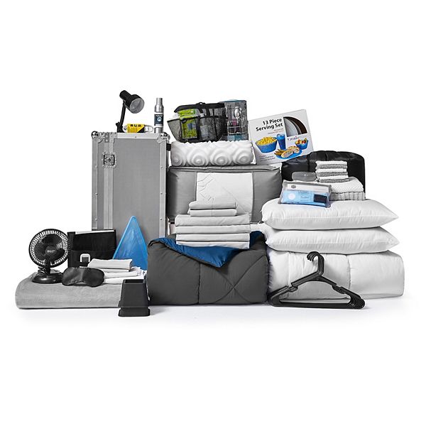 100 Complete Twin XL Bedding & Dorm Essentials Package