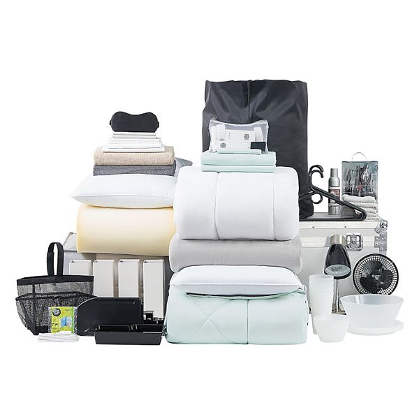 100 Complete Twin XL Bedding & Dorm Essentials Package