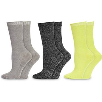 Glitter Ankle Socks for Women, 3 Metallic Colors