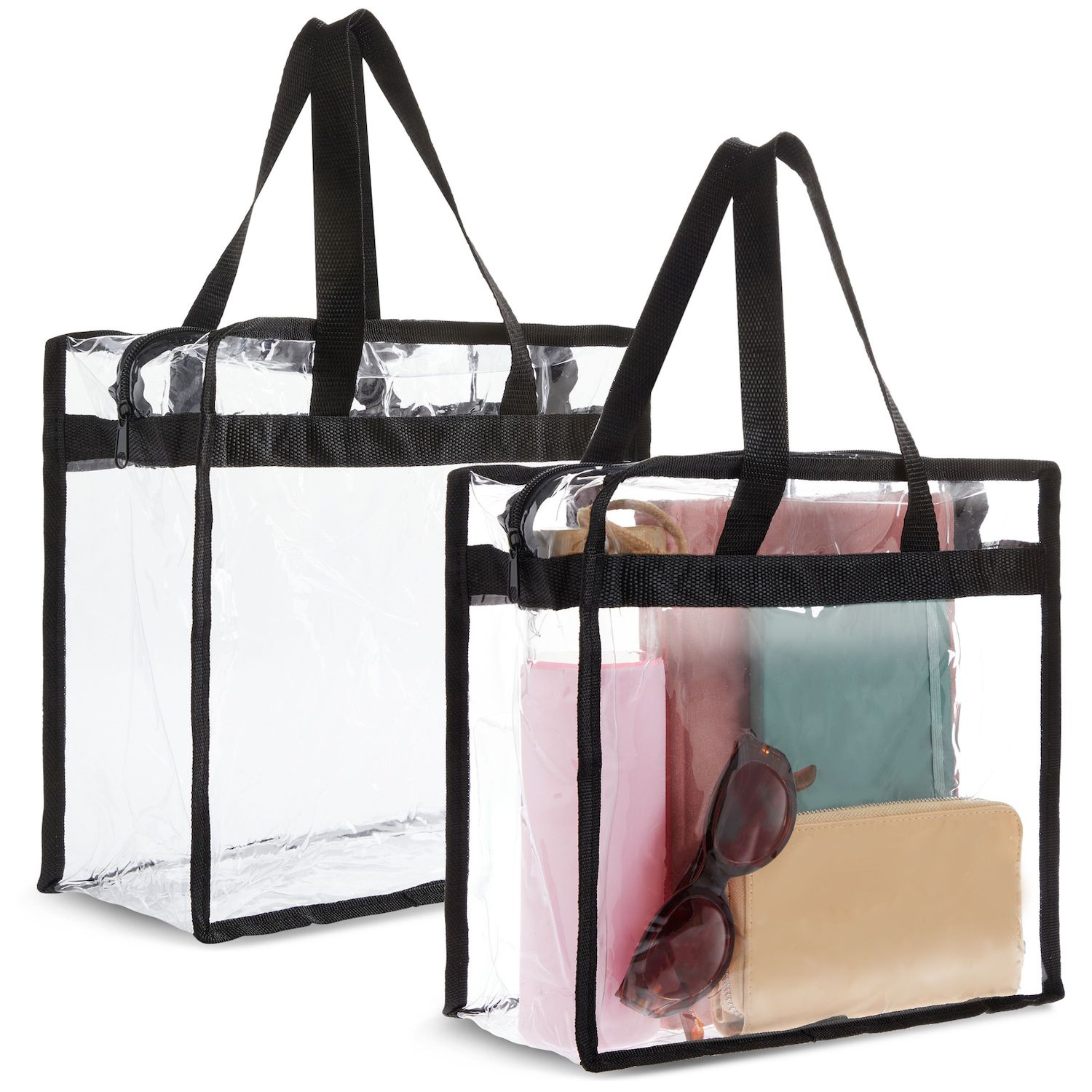 LAUREL Clear Stadium Bag Approved - 12x6x12 Inch TPU Purse For Concerts & Events With Adjustable Strap + 2 Free Gifts
