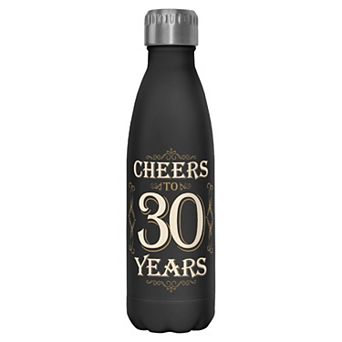 Cheers To 30 Years Badge 17-oz. Stainless Steel Bottle