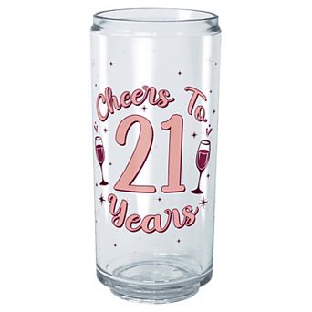 Cheers To 21 Years Wine Glasses 16-oz. Tritan Cup