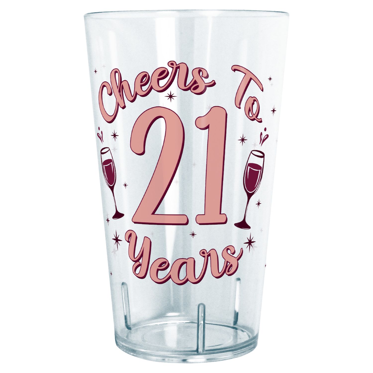 4 Pack 16oz Acrylic Tumblers 21st Birthday Gifts for Her, 21st