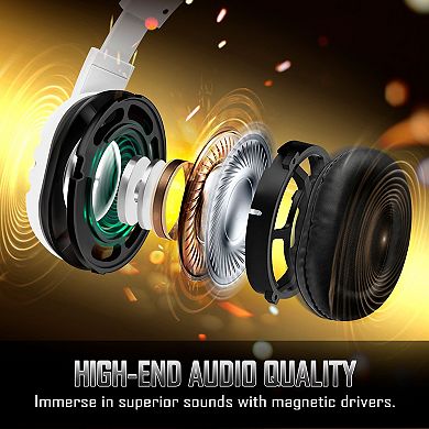 Gaming Headset with Mic for PS5 PS4 xBox Series X/S Switch PC, Wired 3.5mm