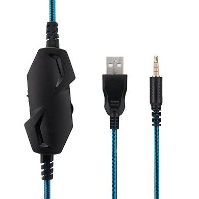 Gaming Headset With Mic For Ps5 Ps4 Xbox Series X/s Switch Pc, Wired, 3.5mm, Led