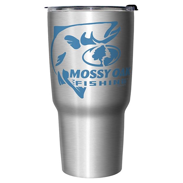 Mossy Oak Fishing Fish Logo 27-oz. Stainless Steel Travel Mug