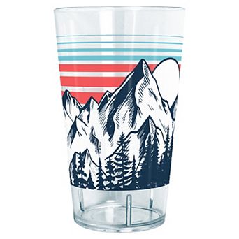 Mountains Landscape Stripes Background 24-oz. Tritan Tumbler
