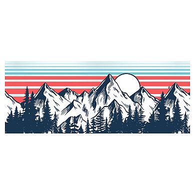 Mountains Landscape Stripes Background 24-oz. Tritan Tumbler