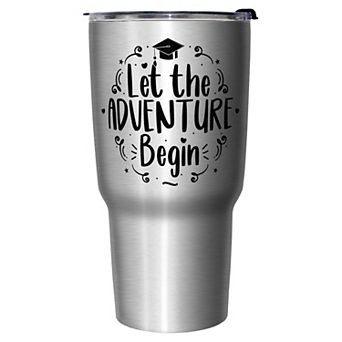 Grad Cap Let The Adventure Begin 27-oz. Stainless Steel Travel Mug