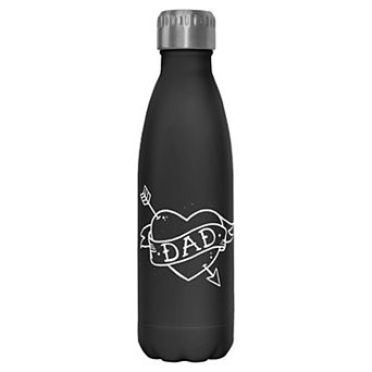 Dad Heart Tattoo Design 17-oz. Stainless Steel Water Bottle