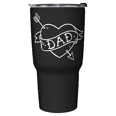 Dad Heart Tattoo Design 27-oz. Stainless Steel Travel Mug