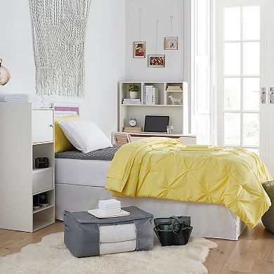 College Dorm Bedding Pack with Twin XL Pin Tuck Comforter
