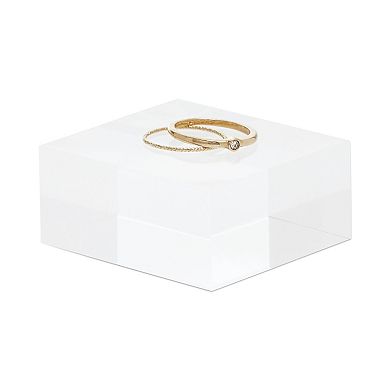 Juvale Clear Acrylic Blocks, Small Pedestal Riser for Display Stands (1x2x2 In, 2 Pack)