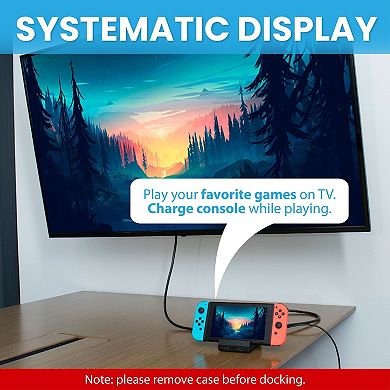 TV Dock For Nintendo Switch & OLED, 4K HDMI Docking Station Portable Charger
