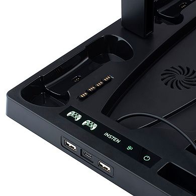 For Ps5 Stand And Cooling Station With Dual Controller Charging Dock Charger