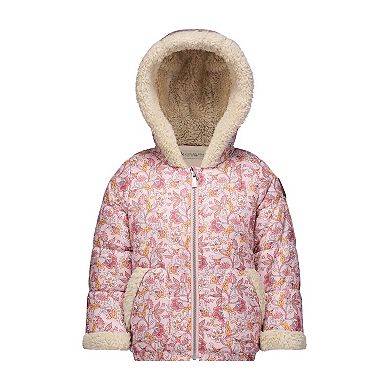 Toddler Girl Koolaburra by UGG Heavyweight Sherpa Trim Puffer Jacket