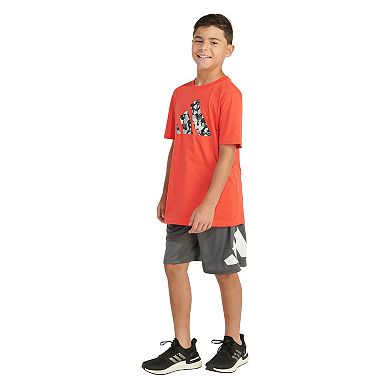 Boys 8-20 adidas Pebble Camo Logo Tee