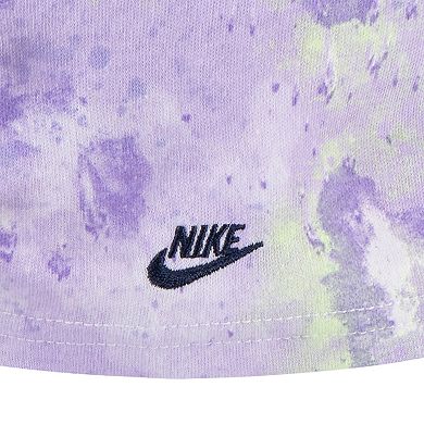 Newborn Baby Girls Nike Printed Hat and Booties Set