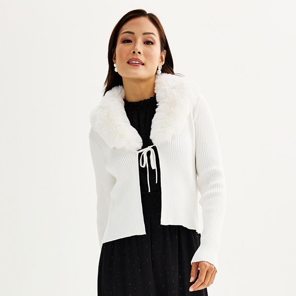 Kohls white outlet cardigan