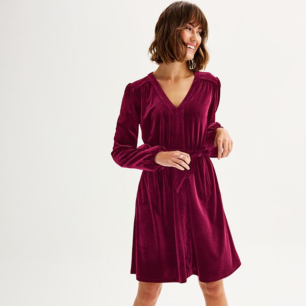 layered wrap dress Kerry Layered Balloon Sleeve Dress Lavender main image 0