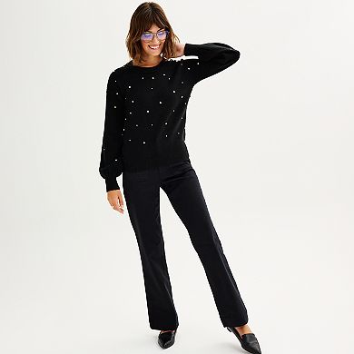 Women's Draper James All Over Embellished Sweater