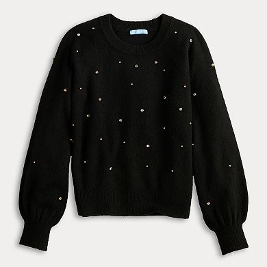 Women's Draper James All Over Embellished Sweater