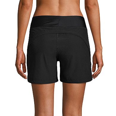 Petite Lands' End Quick Dry Thigh-Minimizer With Panty Swim Long Board Shorts