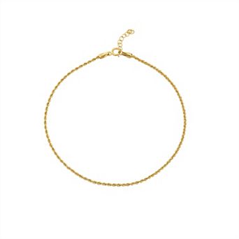 Taylor Grace 10k Gold Rope Chain Anklet