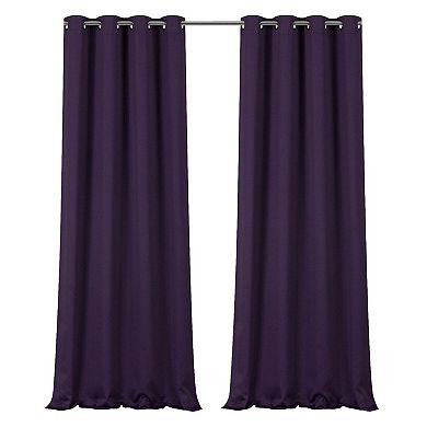 Goodgram 2 Pack Hotel Thermal Grommet 100 Percent Blackout Window Curtain Panels