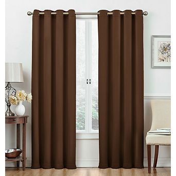 Goodgram 2 Pack Hotel Thermal Grommet 100 Percent Blackout Window Curtain Panels