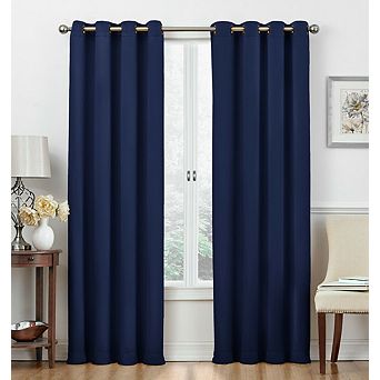 Goodgram 2 Pack Hotel Thermal Grommet 100 Percent Blackout Window Curtain Panels