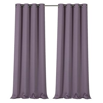 Goodgram 2 Pack Hotel Thermal Grommet 100 Percent Blackout Window Curtain Panels