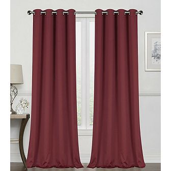 Goodgram 2 Pack Hotel Thermal Grommet 100 Percent Blackout Window Curtain Panels