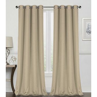 Goodgram 2 Pack Hotel Thermal Grommet 100 Percent Blackout Window Curtain Panels