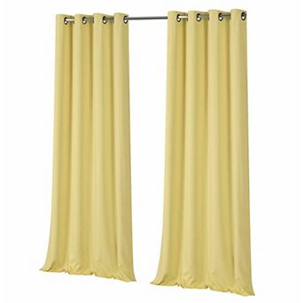 Goodgram 2 Pack Hotel Thermal Grommet 100 Percent Blackout Window Curtain Panels