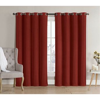 Goodgram 2 Pack Hotel Thermal Grommet 100 Percent Blackout Window Curtain Panels