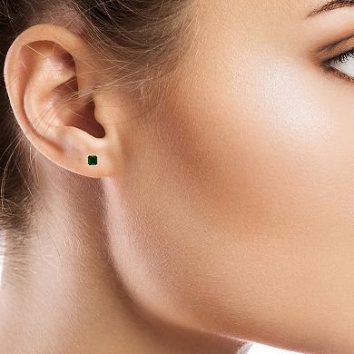 Taylor Grace 10k Gold Tanzanite & Emerald Cubic Zirconia 2-piece Stud Earring Set