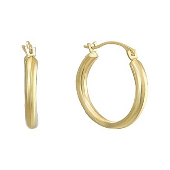 Taylor Grace 10K Gold Polished Hoop Earrings