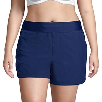 Plus Size Lands' End 5" Quick Dry Board Shorts Swim Cover-up